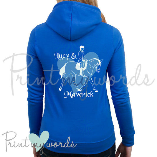 Custom Horse Hoodie | Personalised Equestrian Sweatshirt for Horse Lovers