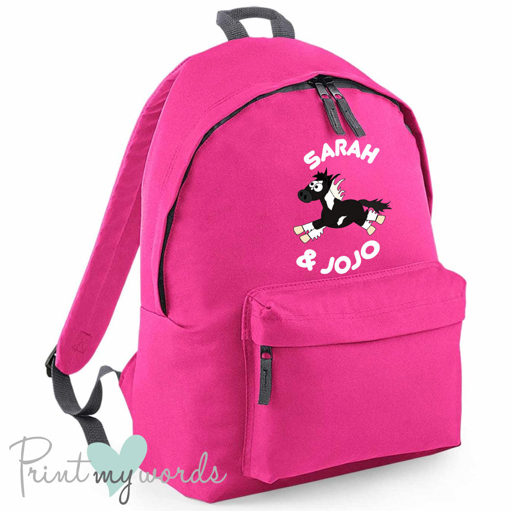Plodders Children's Personalised Equestrian Rucksack Backpack