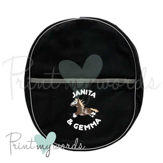 Personalised Equestrian Hat Bag - Plodders Design