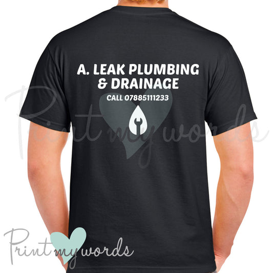 Personalised Workwear T-Shirt - Plumber Template 1