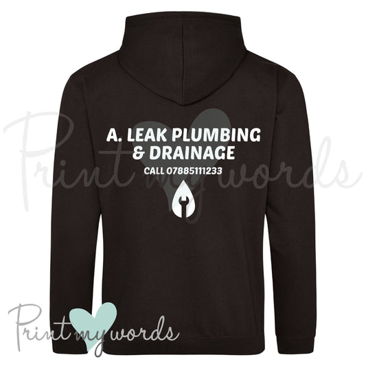 Personalised Workwear Hoodie - Plumber Template 1