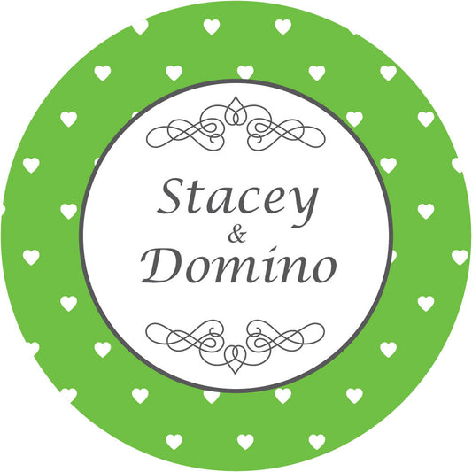 Personalised Polkadot Stickers - Pack of 10.