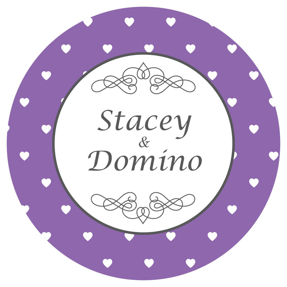 Personalised Polkadot Stickers - Pack of 10.