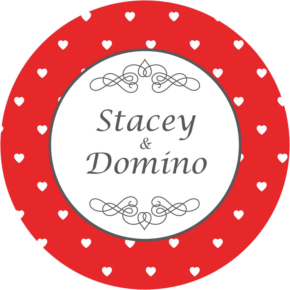 Personalised Polkadot Stickers - Pack of 10.