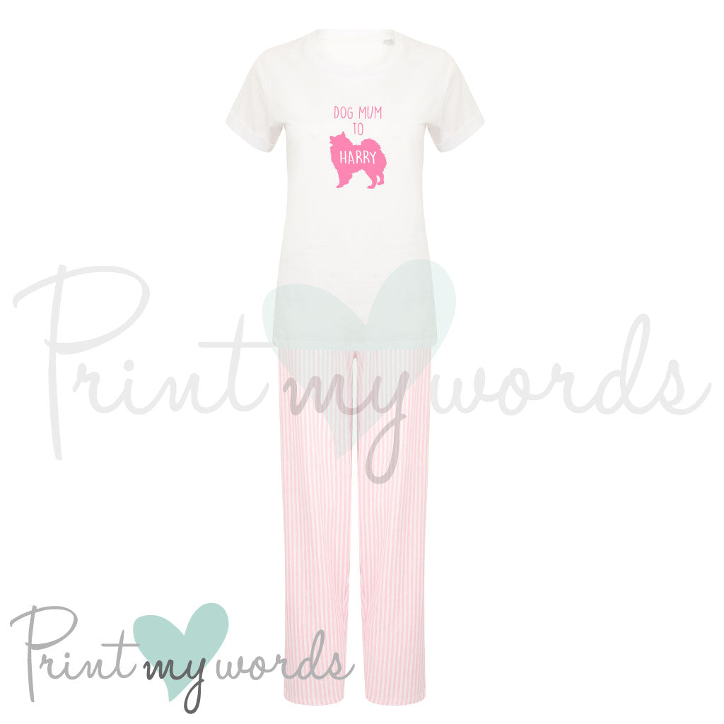 PJ's In A Bag - Personalised Pomeranian Dog Mum Pyjamas