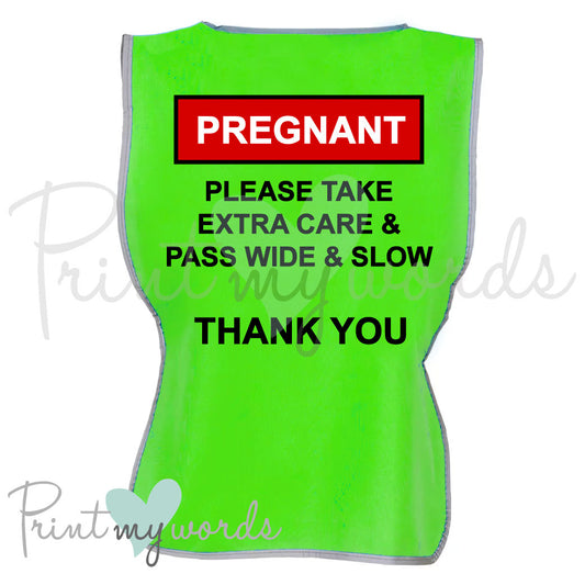 High Visibility Hi Vis Equestrian Vest Tabard Waistcoat Reflective Vest Tabard Waistcoat PREGNANT