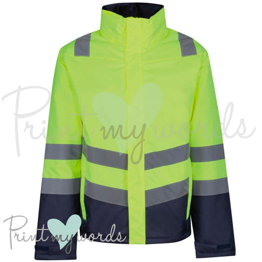 Official PW&S High Visibility Hi Vis Equestrian Reflective Insulated Parka Jacket Coat CAMERA, 10mph, PLEASE PASS WIDE & SLOW