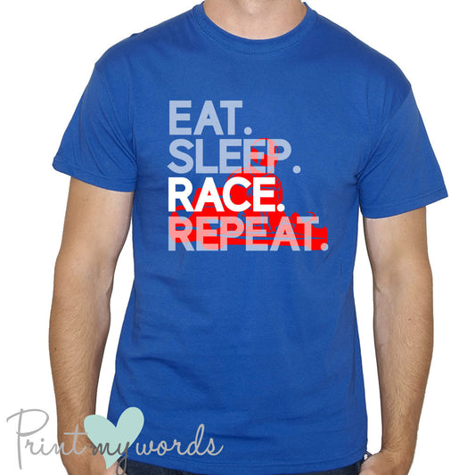 Funny Eat, Sleep, Race, Repeat Go Karting T-Shirt