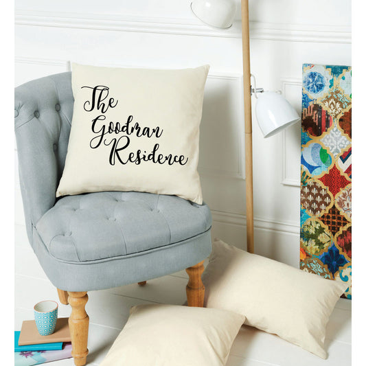 Personalised Family Name Cushion Cover