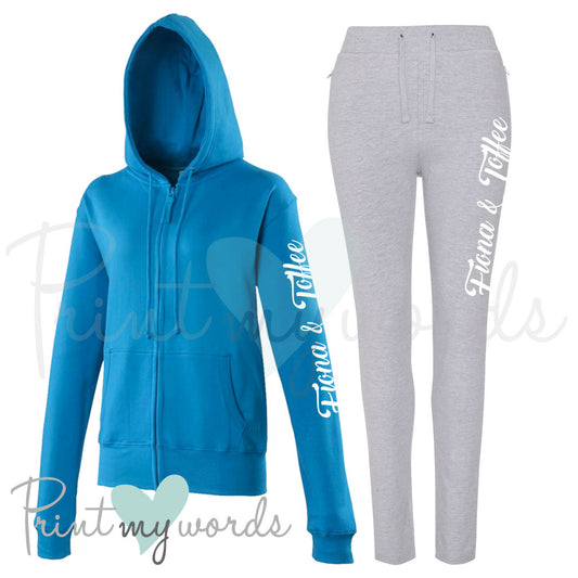 Ladies Personalised Equestrian Tracksuit - Script Design