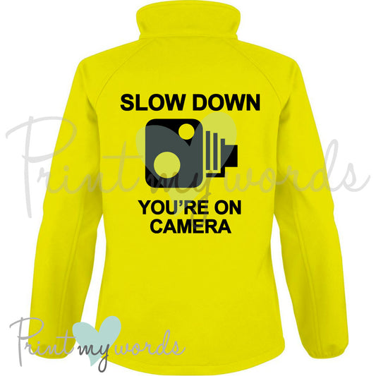 Soft Shell Body Warmer Gilet Jacket - SLOW DOWN YOU'RE ON CAMERA