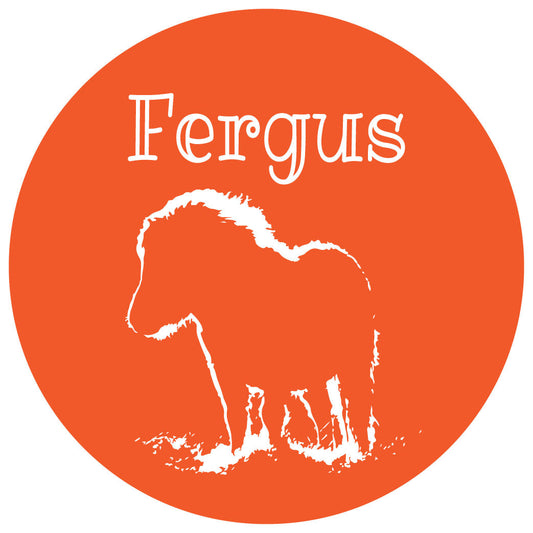 Personalised Shetland Pony Equestrian Stickers - Pack of 10.