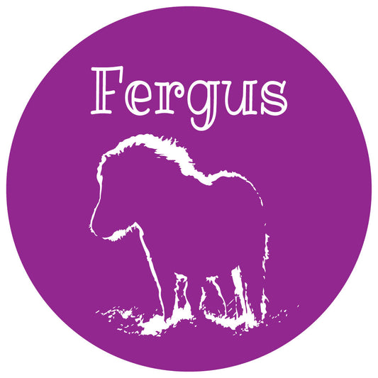 Personalised Shetland Pony Equestrian Stickers - Pack of 10.