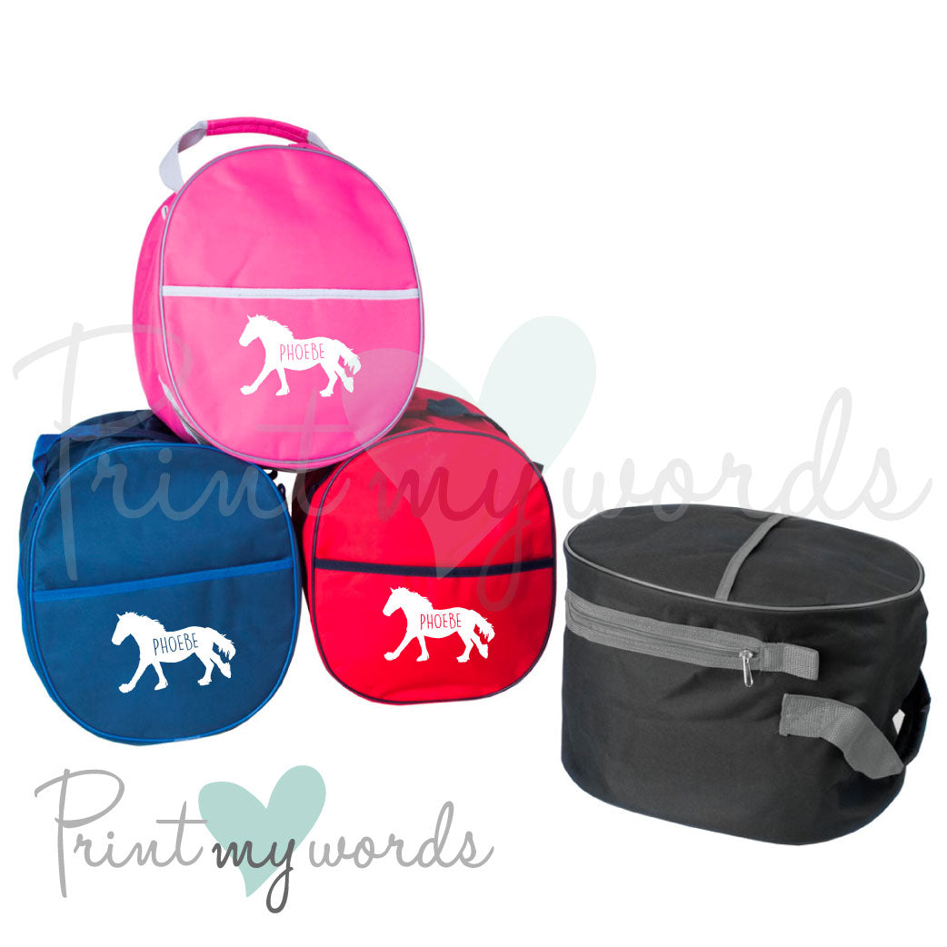 Personalised Equestrian Hat Bag - Shire Design
