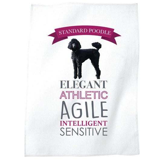Standard Poodle Dog Tea Towel