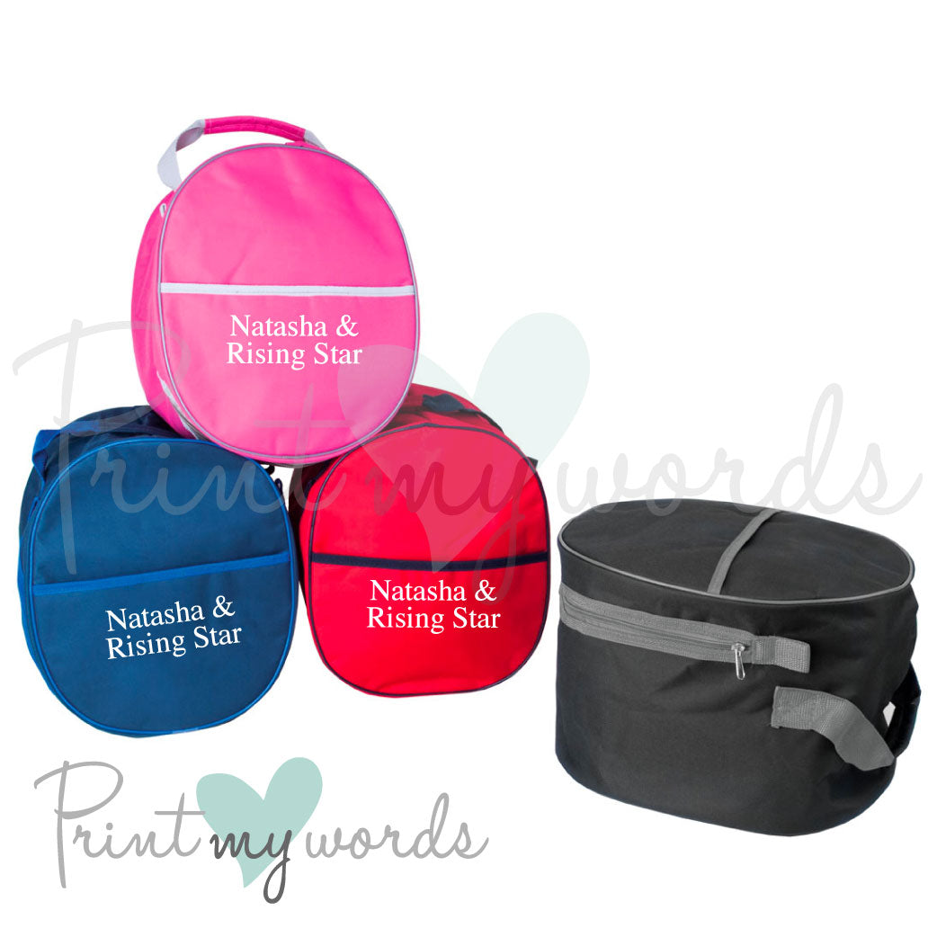 Personalised Equestrian Hat Bag - Standard Design