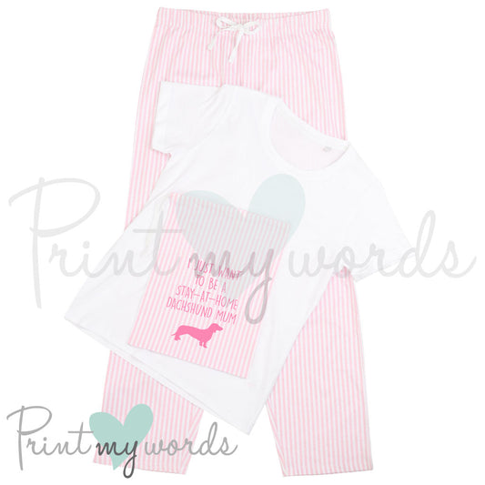 PJ's In A Bag - Stay At Home Dachshund Mum