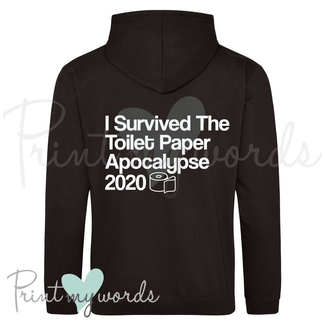 Unisex I Survived The Toilet Paper Apocalypse 2020 Funny Hoodie
