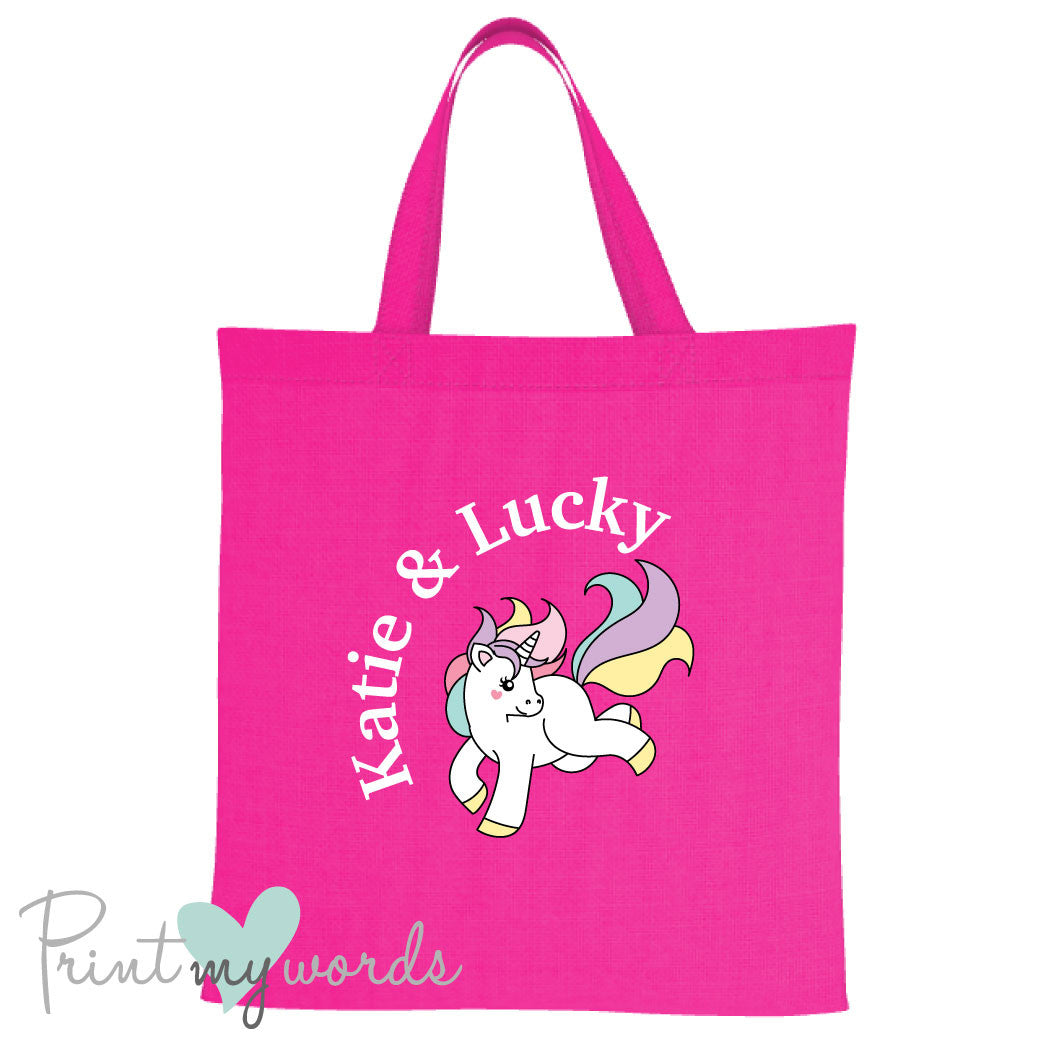 Personalised Unicorn Equestrian Tote Bag