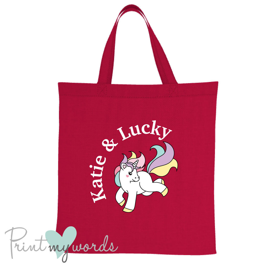 Personalised Unicorn Equestrian Tote Bag