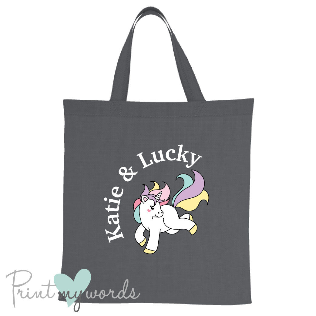 Personalised Unicorn Equestrian Tote Bag