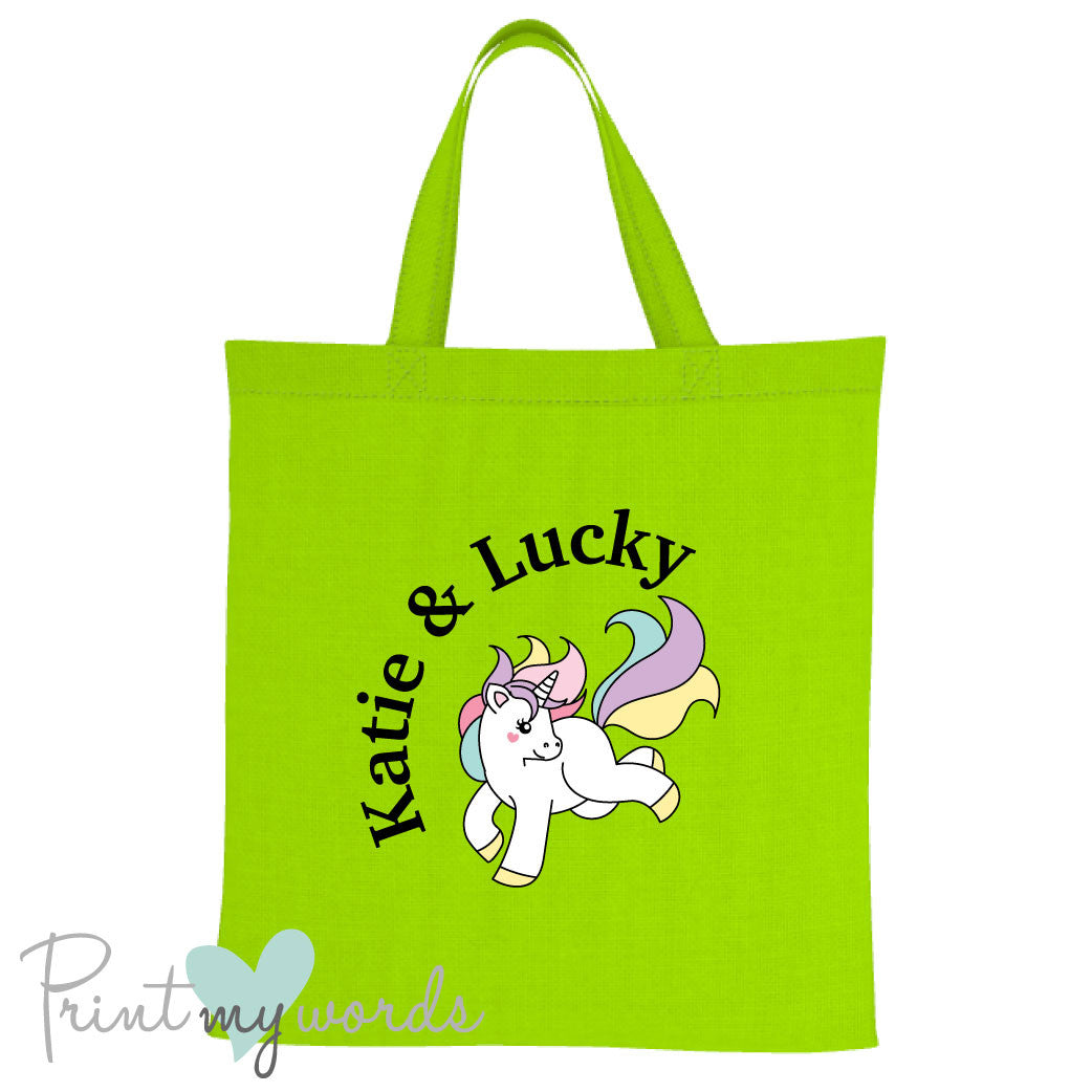 Personalised Unicorn Equestrian Tote Bag