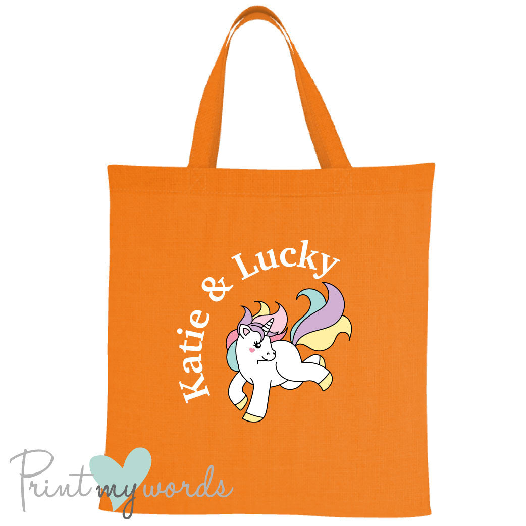 Personalised Unicorn Equestrian Tote Bag