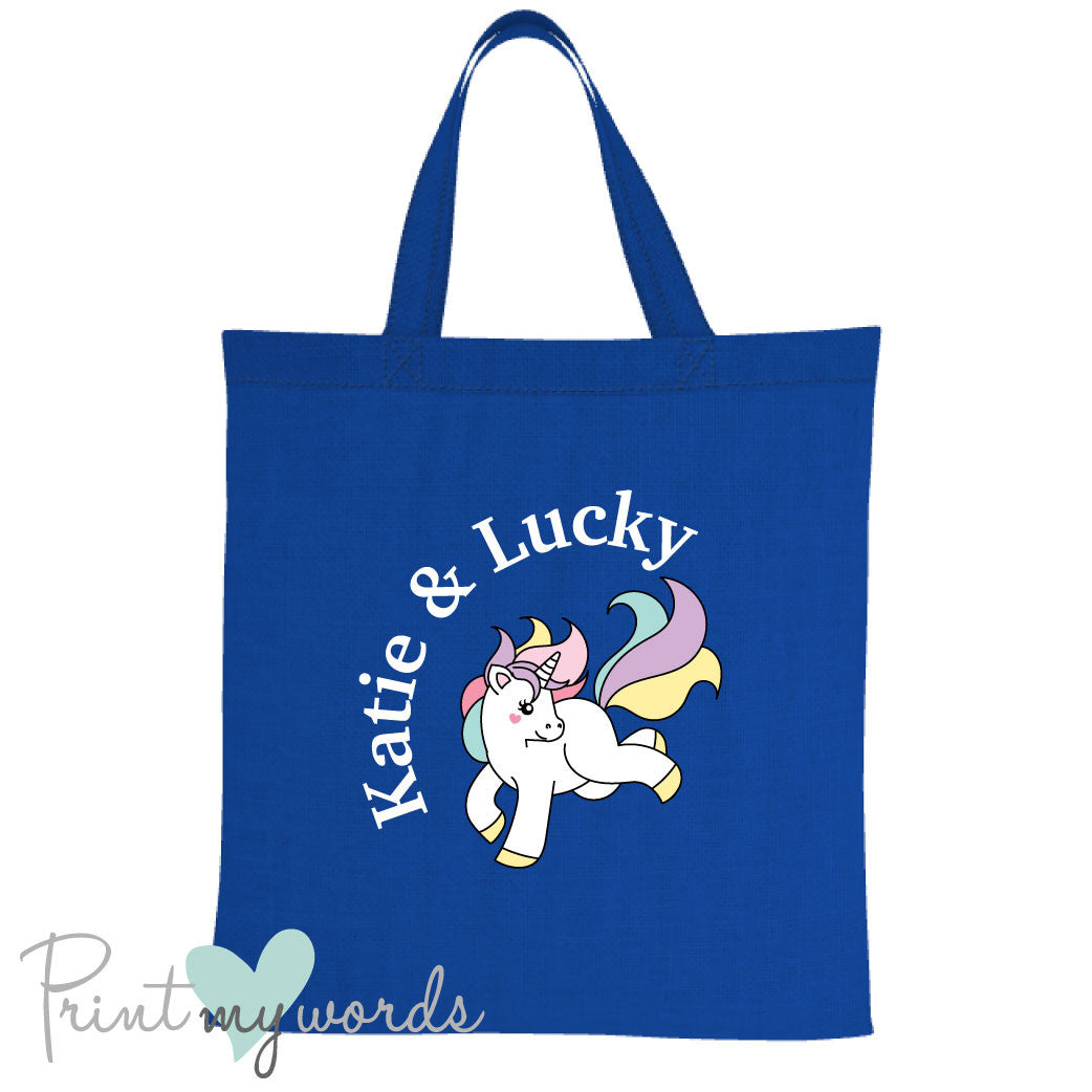 Personalised Unicorn Equestrian Tote Bag