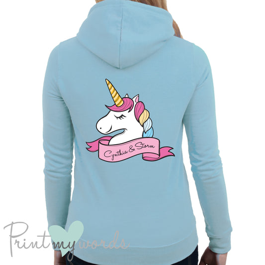 Unicorn Head Hoodie – Personalised Custom Name Sweatshirt