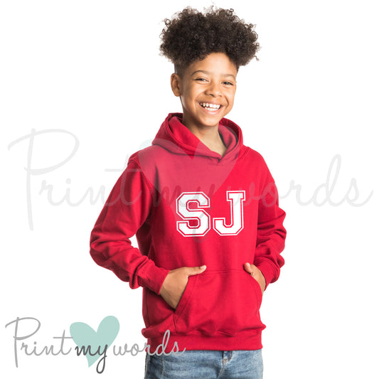 Children's Personalised Custom Hoodie - Varsity Design