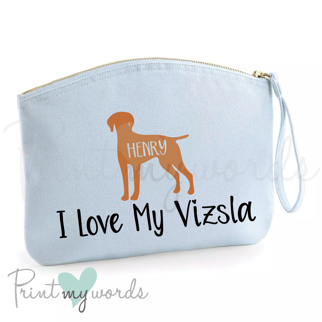 Personalised Hungarian Vizsla Make Up Bag