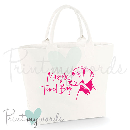 Personalised Pet Dog Travel Holiday Bag - Hungarian Vizsla