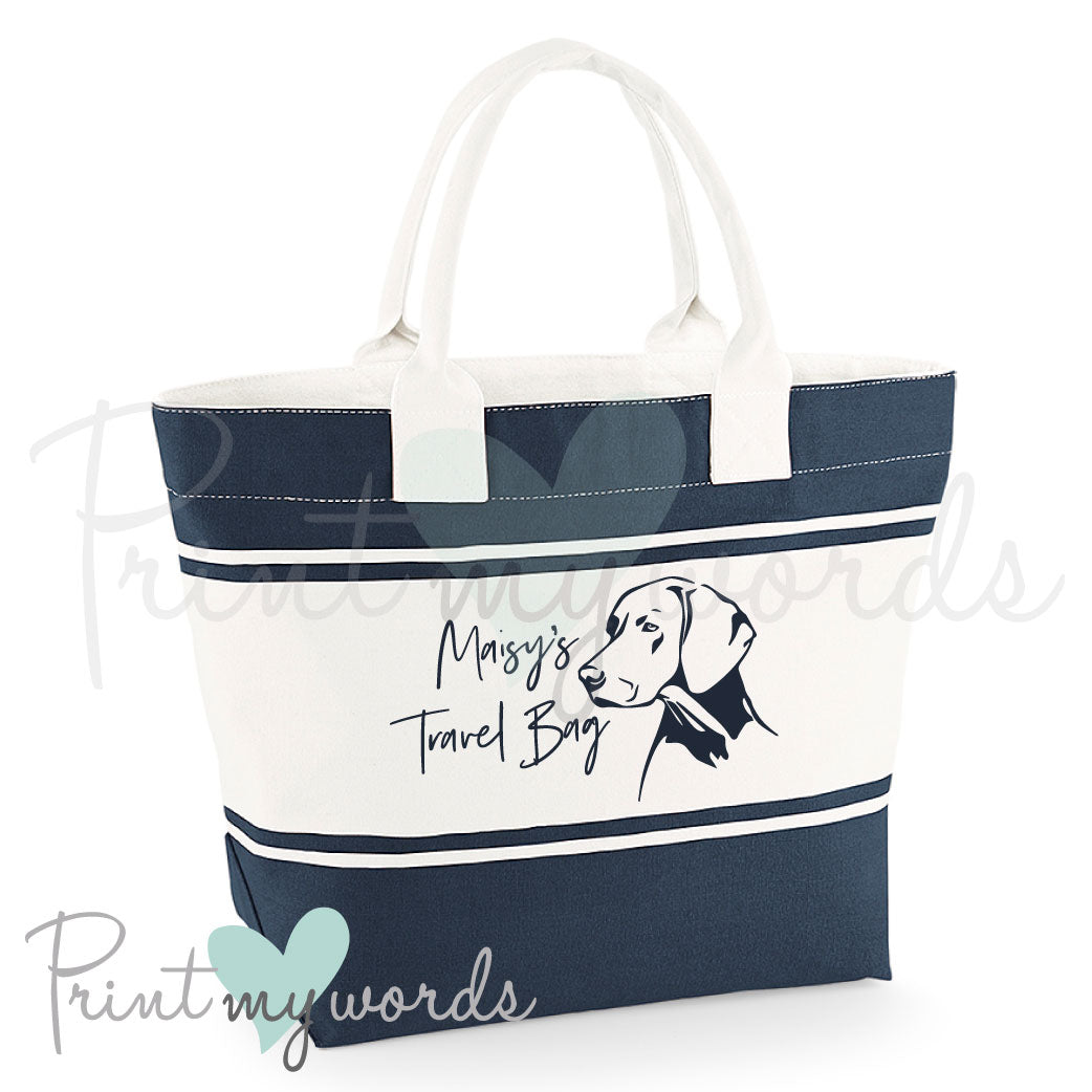 Personalised Pet Dog Travel Holiday Bag - Hungarian Vizsla