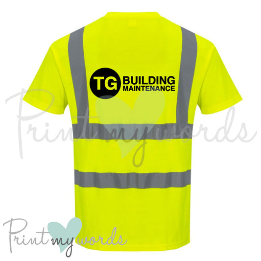 Personalised Hi Vis Workwear T-Shirt