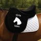Personalised Fleece Saddle Cover - Horse Head Design