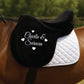 Personalised Fleece Saddle Cover - Hearts Design