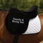 Personalised Fleece Saddle Cover - Standard Design