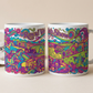Royal Welsh Show Agricultural Psychedelic Countryside Illustration Mug 11oz Gift Coffee Mug