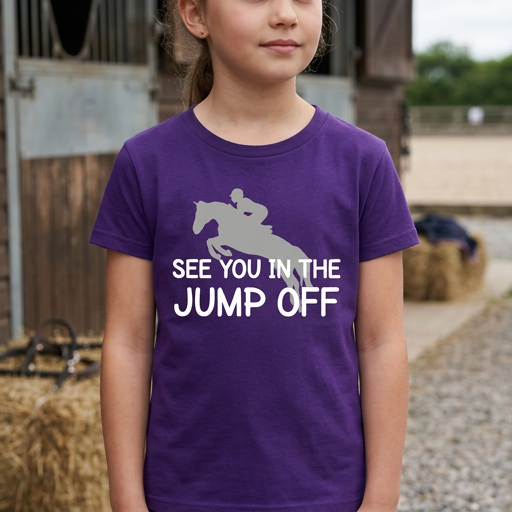 See You In The Jump Off | Funny Horse T-Shirt & Equestrian Polo Shirt
