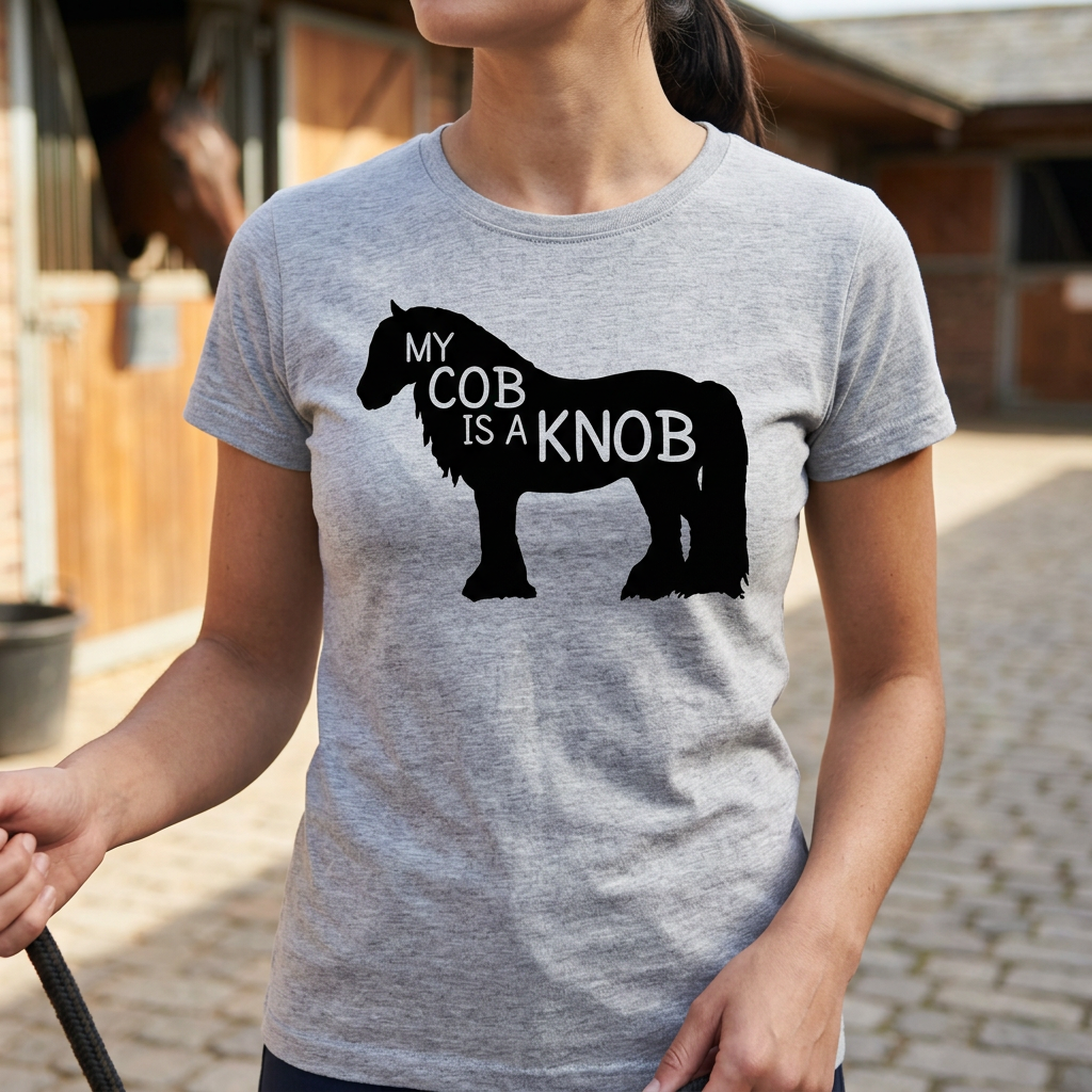 My Cob Is A Knob | Funny Cob Horse T-Shirt & Polo Shirt