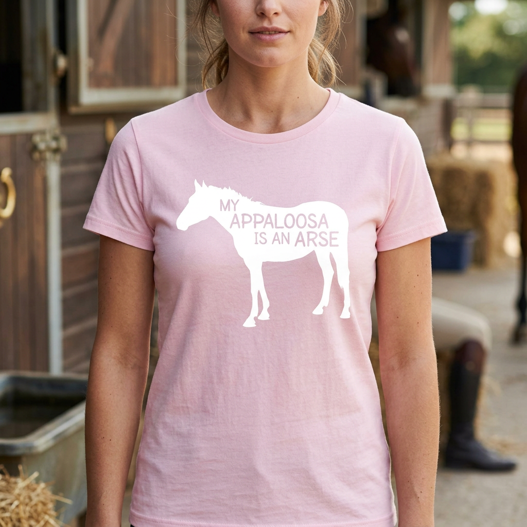 My Appaloosa Is An Arse | Funny Appaloosa Horse T-Shirt & Polo Shirt
