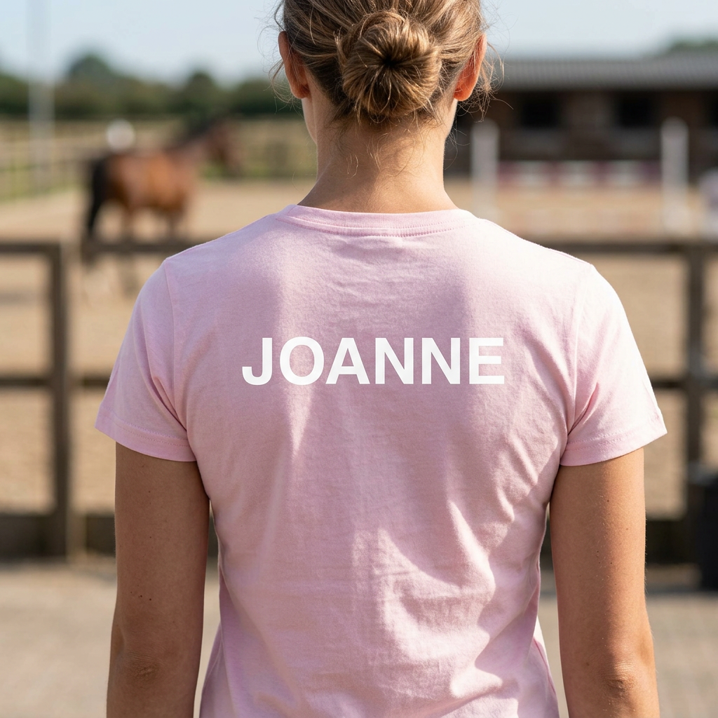 Personalised Horse Head T-Shirt & Polo Shirt | Horse & Rider Name Equestrian Clothing