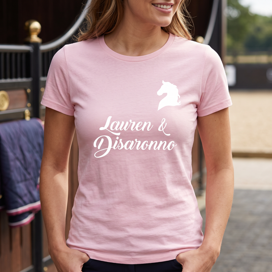 Personalised Horse Head T-Shirt & Polo Shirt | Horse & Rider Name Equestrian Clothing