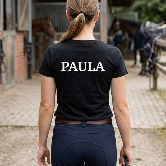 Personalised Equestrian Polo Shirt & T-Shirt | Livery Yard & Riding School Uniform