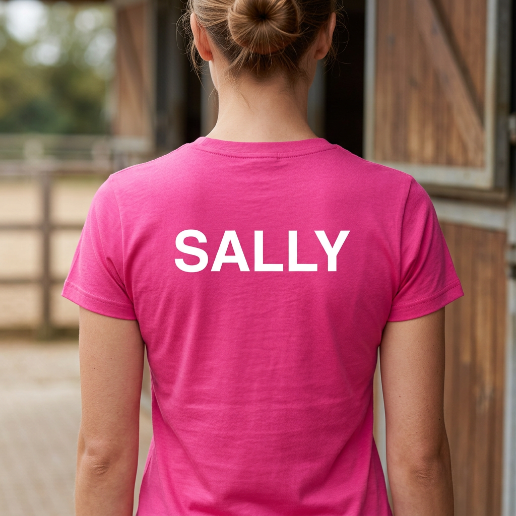 Personalised Unicorn Horse T-Shirt & Polo Shirt | Custom Rider & Horse Name Equestrian