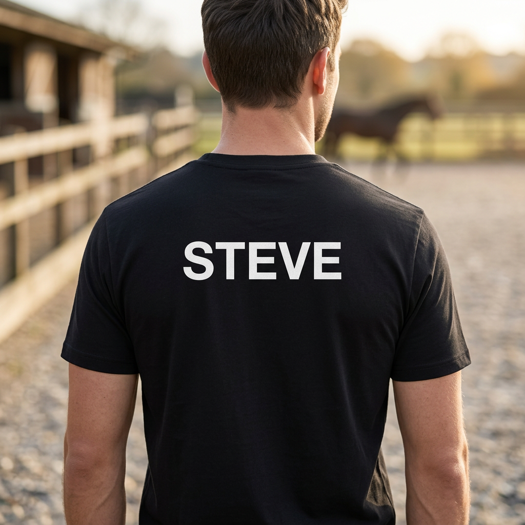 Personalised Jumping Horse T-Shirt & Polo Shirt | Horse & Rider Equestrian Clothing