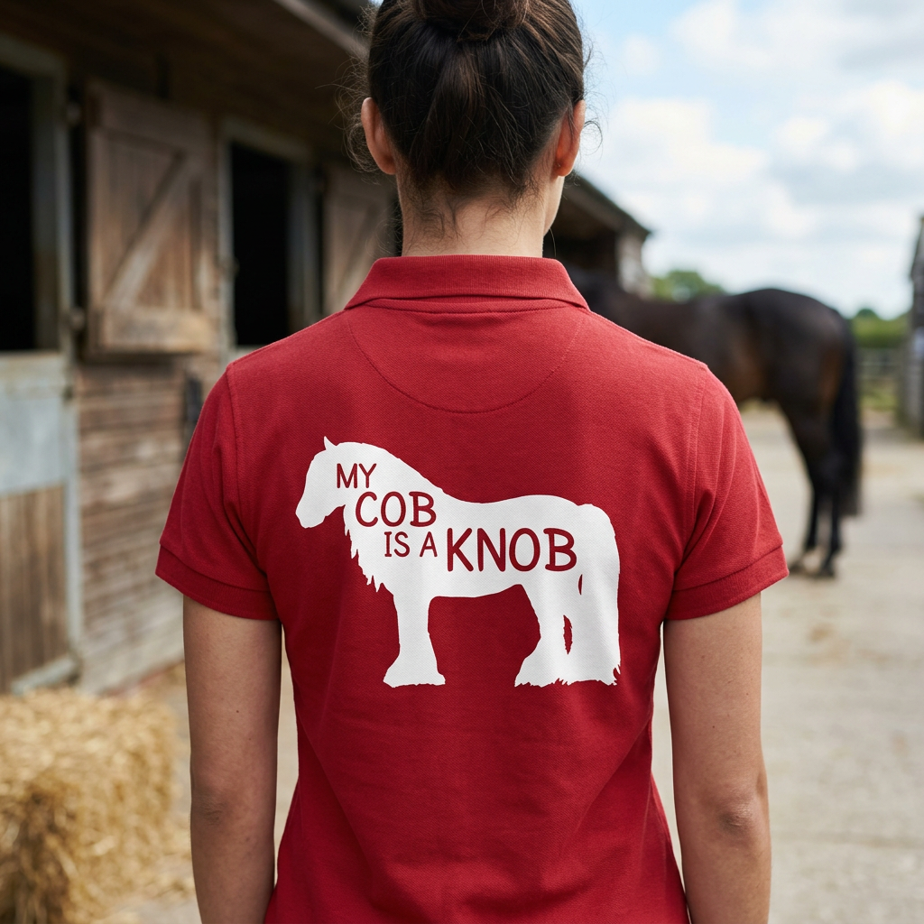 My Cob Is A Knob | Funny Cob Horse T-Shirt & Polo Shirt