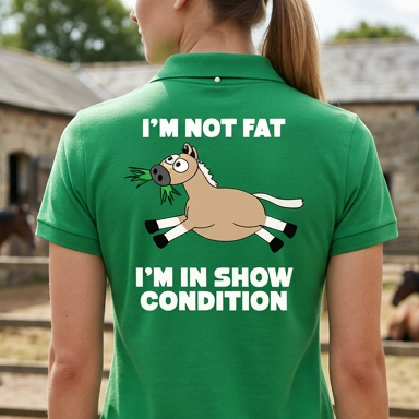 Plodders Show Condition | Funny Horse T-Shirt & Equestrian Polo Shirt