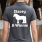 Personalised Cob Horse T-Shirt & Polo | Custom Rider & Horse Name Equestrian Clothing