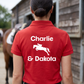 Personalised Jumping Horse T-Shirt & Polo Shirt | Horse & Rider Equestrian Clothing